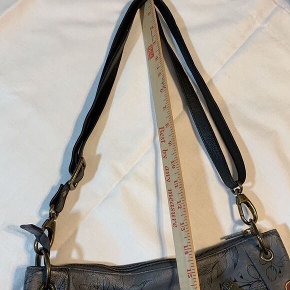 Anuschka Floral Paradise hand painted leather hobo bag - Picture 11 of 12